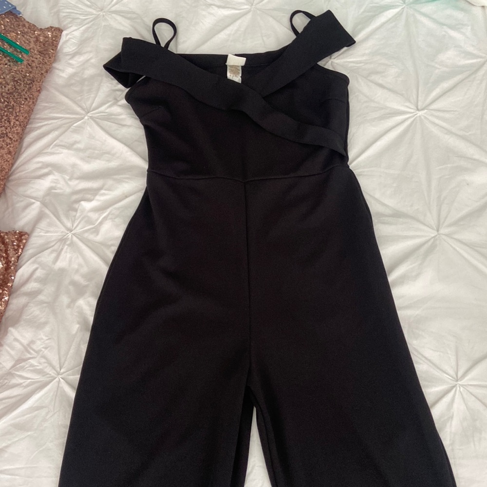 black jumpsuit